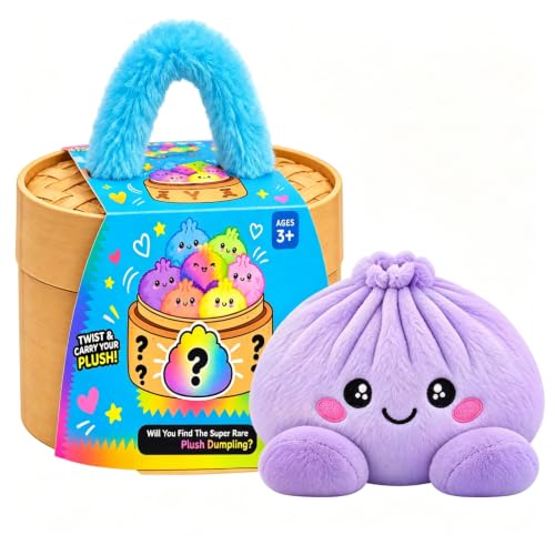 Plush Squishy Toy Dumpling with Steamer Carrier