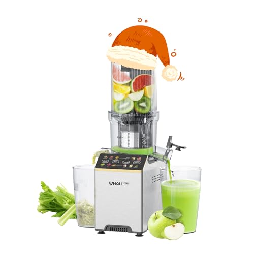 Image of WHALLPRO Cold Press Juicer, Touchscreen Juicer Machines with 4.5
