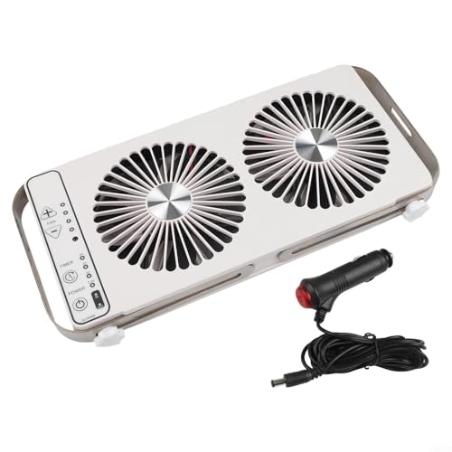 Ventilateur de toit portable pour camping-car avec surintensité pour une protection et une utilisation facile (blanc)