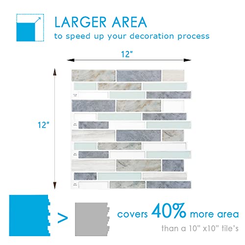 Vamos Tile 10- Sheet Peel And Stick Backsplash Tiles thumb #4