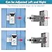 KIMILAR 2024 Upgrade Anti-Theft Video Doorbell Mount, Not Block Doorbell Motion Sensor, Adjustable No-Drill Mounting Bracket Wedge Holder Accessories for Home Rentals Office Room（Silver）