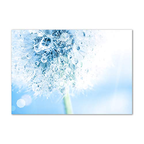 Verre de sécurité trempé Tulup fond de hotte design artistique bleu 100x70