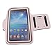 Running Armband Compatible with Nokia C110 Phones - Sports White Gym Workout Case Cover Band