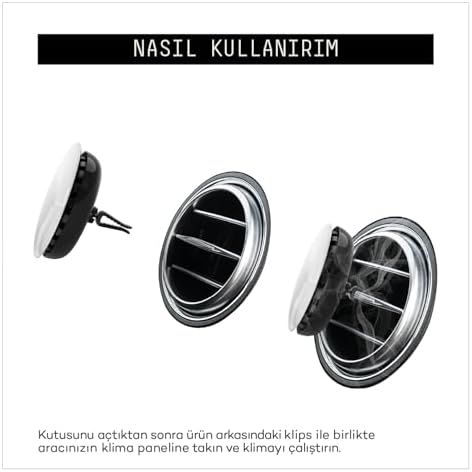 VAVANA Spin Araba Klima Kokusu - Vanilya Paçuli Aromalı Oto Kokusu | BPA & Sıvı İçermez | 90 Gün Etkili Araç Kokusu (ANGELIC) - Görsel 3