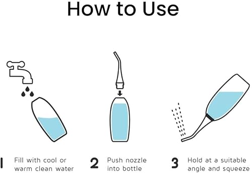 Miniatura 4 de BIDOO El bidé universal portátil (Pebble) con tapa y bolsa de viaje l Reemplaza toallitas húmedas y inodoro de ducha l Botella Peri para posparto l