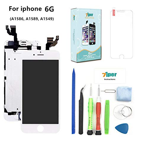 Flash Deals - 60% OFF Screen Replacement for iPhone 6 (4.7 inch) - LCD Display Touch Digitizer Assembly Set with Proximity Sensor, Front Camera, Earpiece, Tempered Glass, Repair Tools and Instruction (White) Flash Deals - 60% OFF Screen Replacement for iPhone 6 (4.7 inch) - LCD Display Touch Digitizer Assembly Set with Proximity Sensor, Front Camera, Earpiece, Tempered Glass, Repair Tools and Instruction (White)