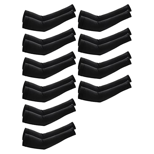 Qussedser 1Set di Pezzi di Ricambio per Manicotti di Raffreddamento per Uomo e, per, Ciclismo, Escursionismo, Golf, Nero