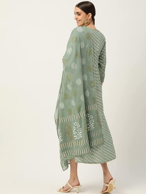 Image of Maaesa Anarkali Kurta Dupatta Set for Women