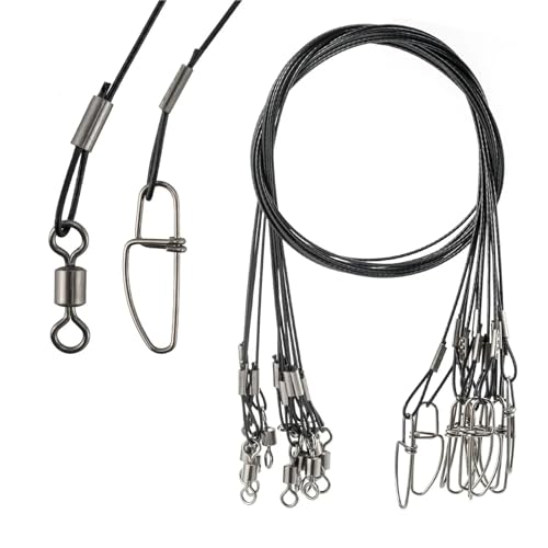 Wire Leaders para pesca en agua salada 20 piezas 50cm miniatura 2