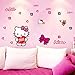 Adhesivos de pared para habitaciones de niños   Hello Kitty Cute Adhesivos de pared Dormitorio Salón Adhesivos para automóviles Habitación infantil 50 * 70