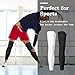 Geyoga 2 Pairs Compression Full Length Leg Sleeve Arm Sleeve for Men Women, Football (Black, White, X Large)