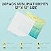 HTVRONT Clear HTV Vinyl for Sublimation, 20 Pack 12