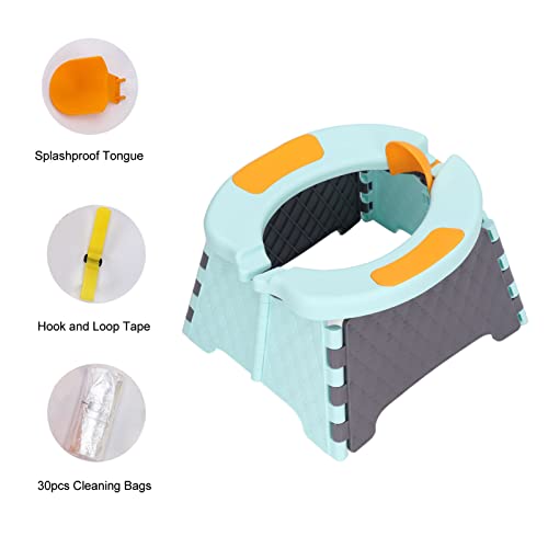 Vaso sanitário infantil dobrável, grande capacidade de carga, tamanho compacto, unissex, portátil pa