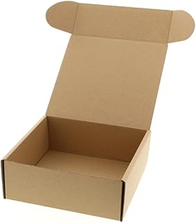 【10枚】ナチュラルボックス 18×18×7cm【 ギフト ラッピング ボックス 箱 ダンボール約1.5mm厚 ストア・エキスプレス 】 61-286-3-4_36092-70