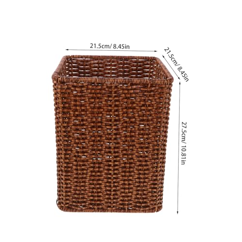 Caneca de basura rectangular sin tapa para cocina y baño miniatura 2