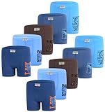 LOREZA ® 10 Pack Jungen Boxershorts aus Baumwolle Unterhosen (104-110 (4-5Jahre), Modell 9)