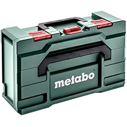 Metabo MetaBOX 165 L para amoladora angular (626890000) Dimensiones: 496 x 296 x 165 mm, volumen del maletín: 16,7 l, carga máxima tapa: 125 kg, negro
