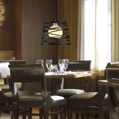 Lampe suspendue en fer style industriel rétro E27 lustre réglable
