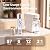Purevua PR1-A Countertop UV Reverse Osmosis Water Filter System, 6 Stage RO Filtration Purifier No Plumbing Machine for Home Counter Top with 68 fl.oz(2L) Glass Pitcher, TDS and Filter Life Detection