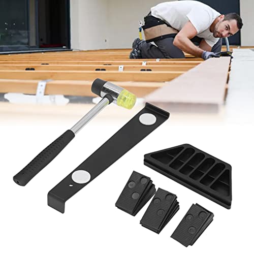 Flooring Tools,Laminate Wood Flooring Installation Kit,with 20 Spacers, Upgraded Tapping Block, Pull Bar and Installation Hammer, Laminate Wood Flooring Installation Kit,Flooring Twood Laminate i