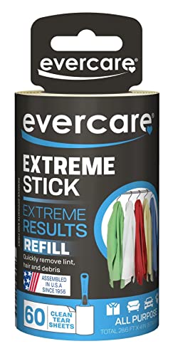 Evercare Lint Roller Refill Picks Up Lint, Dust, Dandruff 60 Layers (6 Pack) #TOP18
