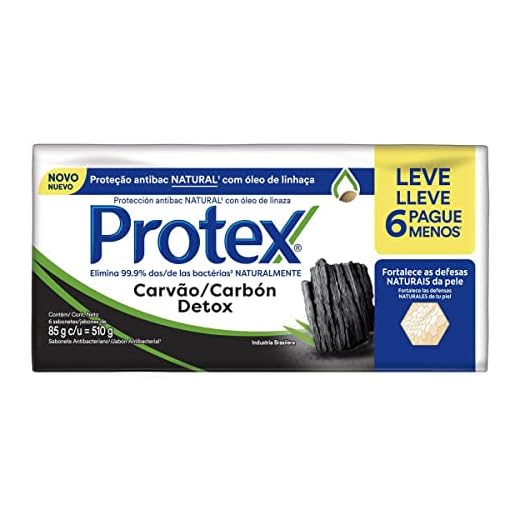 Sabonete em Barra Protex Carvão Detox 6 unid Promo Leve Mais Pague Menos