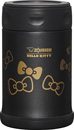 Zojirushi Frasco para alimentos de aço inoxidável SW-EAE50KTBA, 482 g, coleção Hello Kitty preta