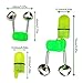 HLOGREE LED Night Fishing Rod Bait Alarm Bell 20pcs with Dual Ring Bells Fishing Indicator Fish Bait Alarm Portable Fishing Accessories Bait Alarm Bell Rod Clip Tip for Fishing(10 Red, 10 Green)