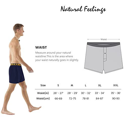 Natural Feelings Men's Cotton Knit Boxer Shorts Colorful Mens Tartan Plaid Boxers Underwear For Men 5-Pack Xxl #TOP6