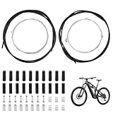 Universal Bowdenzug Fahrrad Bremszug und Schaltzug Set, Bremszughülle & Schaltzughülle mit Endhülse Endkappen/O-Ringe, Geeignet für Mountainbike und Rennrad Fahrrad