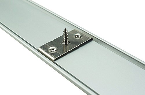 image for Muzata Wide Aluminum Channel for Double Row LED Strip Light,Fits for P