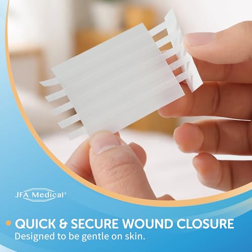 JFA Medical 250er Set Wundnahtstreifen-Strips/Klammerpflaster Nahtmaterial Wundverschluss-Streifen 3 x 75 mm