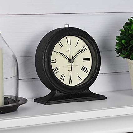 Firs Time & Co. Antolini Tabletop Clock, 5 . 5 H x 5 W, Black product image