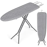 SONGMICS Ironing Board, Foldable Iron Board, Height Adjustable up to 35 Inches, with 4...