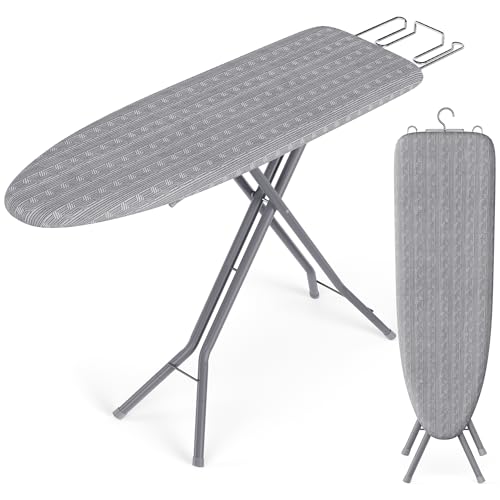 SONGMICS Ironing Board, Foldable Iron Board, Height Adjustable up to