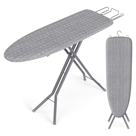 SONGMICS Ironing Board, Foldable, with Iron Rest, 43 x 13 Inches