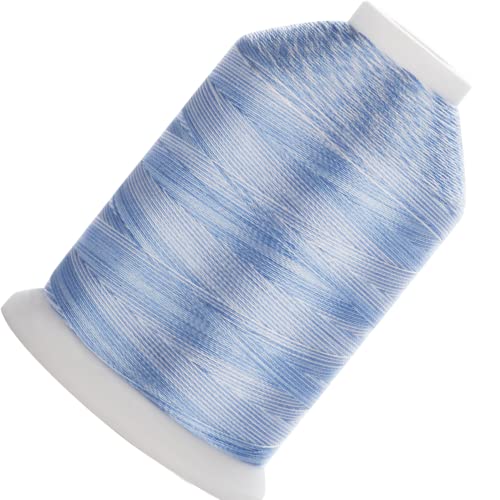 Simthread Variegated Polyester Embroidery Thread 5500Yards 5000M High-Yardage 40WT 100% Polyester Thread, High-Speed Rated â€“ Compatible with Brother, Singer, Janome & More-S118