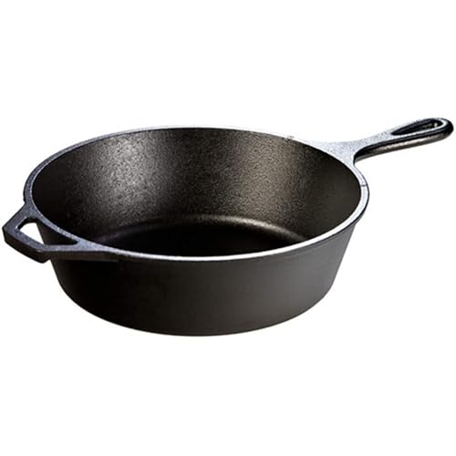 Lodge L8DSK3 Cast Iron Deep Skillet, Pre-Seasoned, 10.25-inch