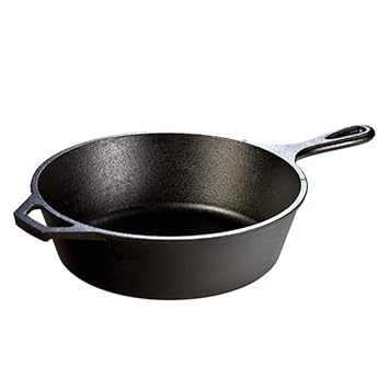 Lodge Logic Pre-Seasoned Cast Iron Deep Skillet - 10.25-inch (Black)