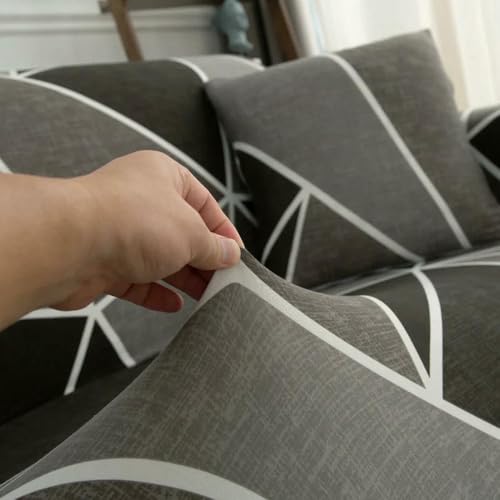 Housse de canapé élastique géométrique extensible 1 pièce pour salon - 7