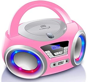Cyberlux Pretty Kitty Pink CD-Player Boombox
