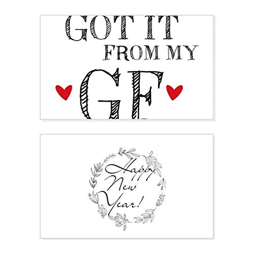 Tarjeta de Año Nuevo para novio con mensaje divertido Got It From My GF