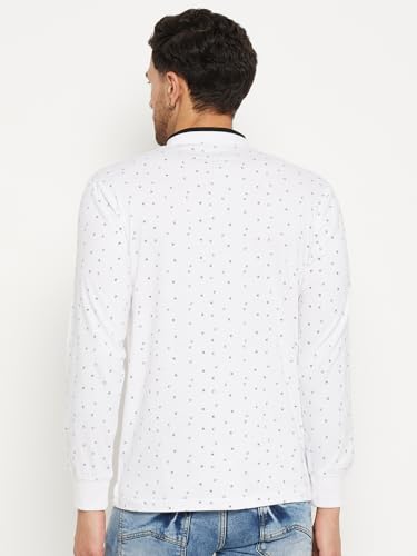 Image of WILD WEST Mens Polo Neck All Over Printed Full Sleeve Tshirt for Men