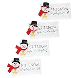 RORPOIR 4piezas Funda De Manija De Puerta Navideña Protector De Cartón De Diseño De Muñeco Para Nevera Microondas y Horno De Izquierdo Derecho