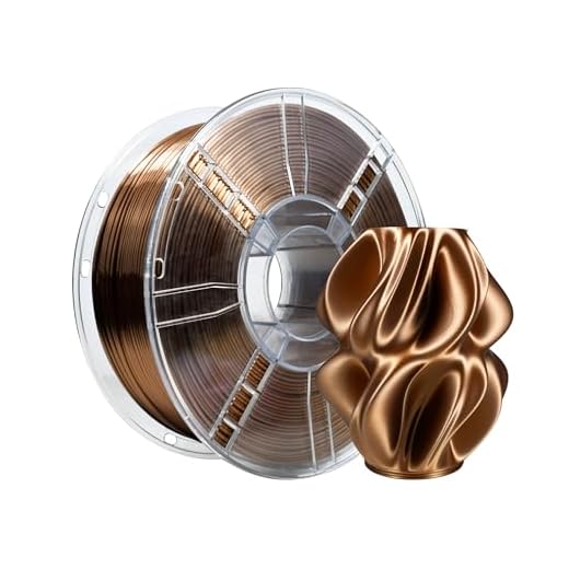 ⚡ iBOSS Silk PLA+ Filament 1.75mm Dark Gold 1KG, Shiny Silk 3D Printer Filament Dimensional Accuracy +/- 0.02mm, 1kg Spool(2.2lbs) Fits for Most FDM 3D Printers, Silk Dark Gold