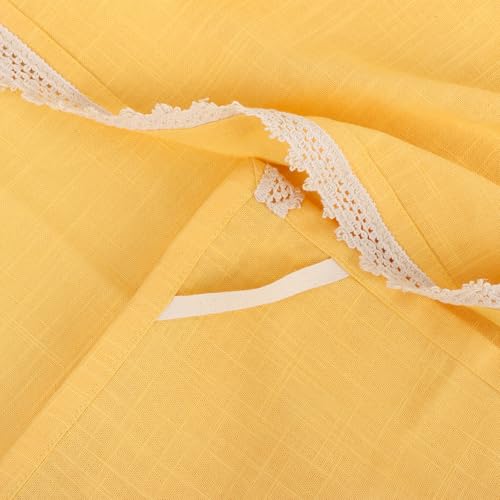 Image of FINGERCRAFT Kitchen Cloth 100% Soft High GSM Cotton Fabric Kitchen Towel, 20 x 30 Inches Perfect Size for Kitchen Uses, Set of 6, Multipurpose Use as Dish Towel, Bar Towel (Yellow)