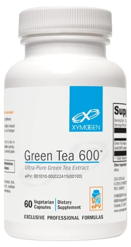 600 - Antioxidant & Immune Support - 600 Mg Green Tea Aqueous Extract - Vegetarian, Gluten-free & Non-gmo - 60 Capsules