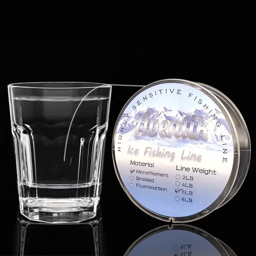 Ice Fishing Line (Mono 4Lb,110Yards(100M)/Spool,Transparent) #TOP2