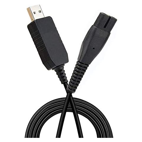 4.3V Charger Cable for Philips Shaver, USB Replacement Power Cord for Philips Norelco OneBlade Razor Chargers A00390, QP2520/90/70, RQ320, RQ328, RQ330, RQ331 Electric Shavers Accessories Cover