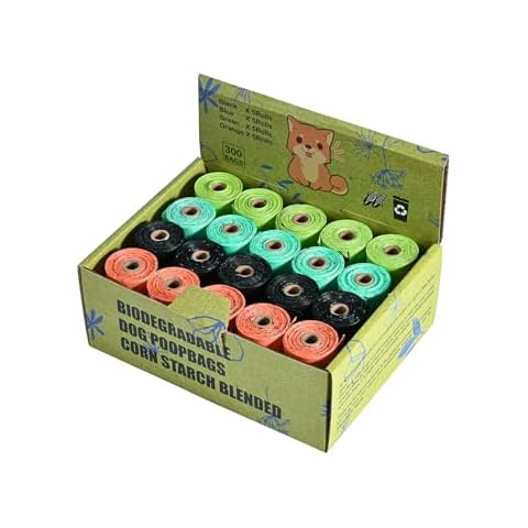 Whishion Biodegradable Dog Poop Bags 300 Counts Cover
